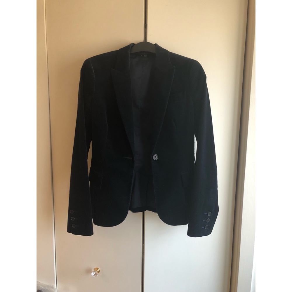 Dark Theory Blazer with Velvet Feel
